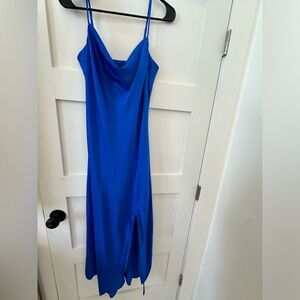 Silky blue express Maxi dress. Size S